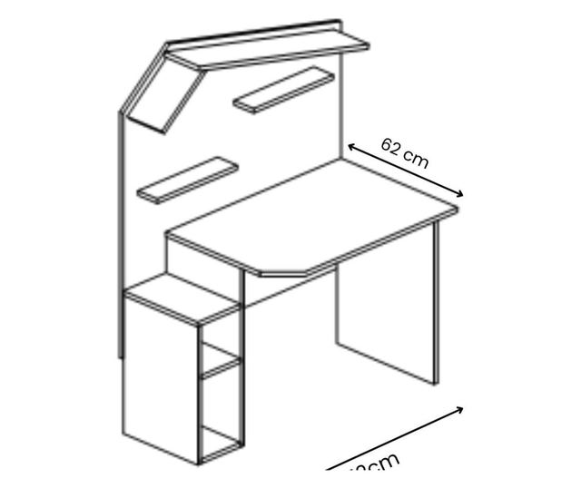 Pisalna miza 349, roza