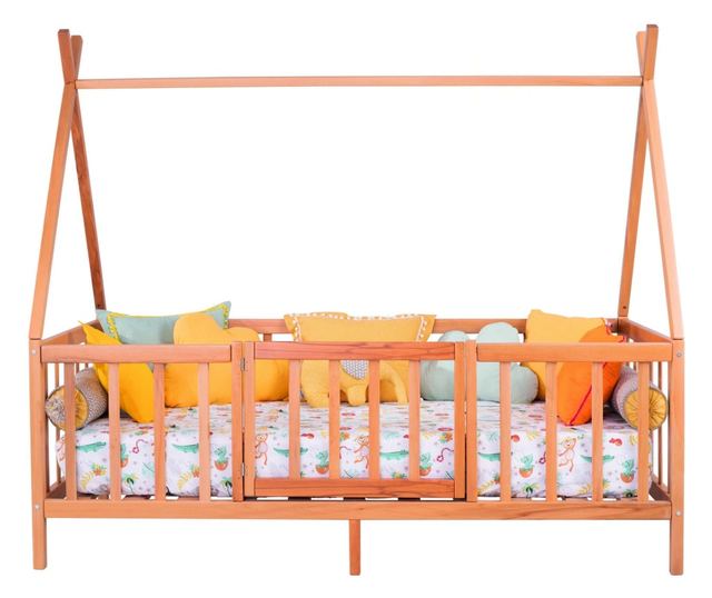 Hiška postelja 400, naravna