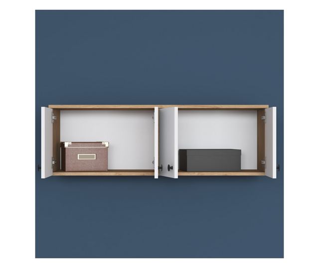 Stenska omarica 395, Oreh, Bela