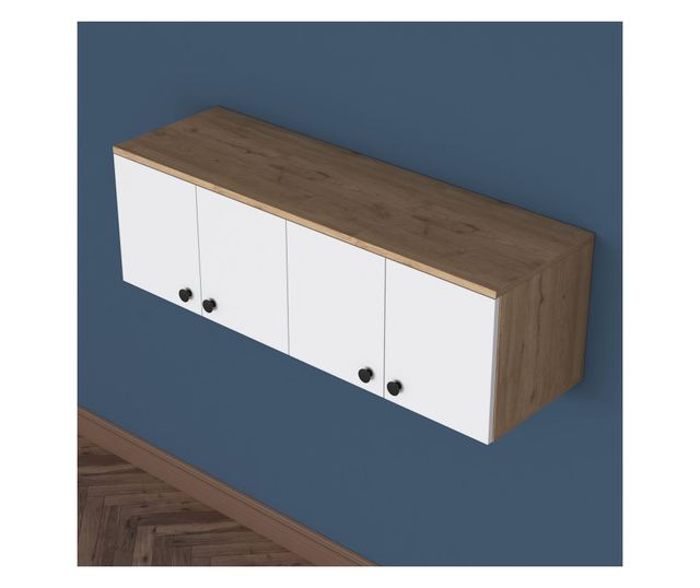 Stenska omarica 395, Oreh, Bela