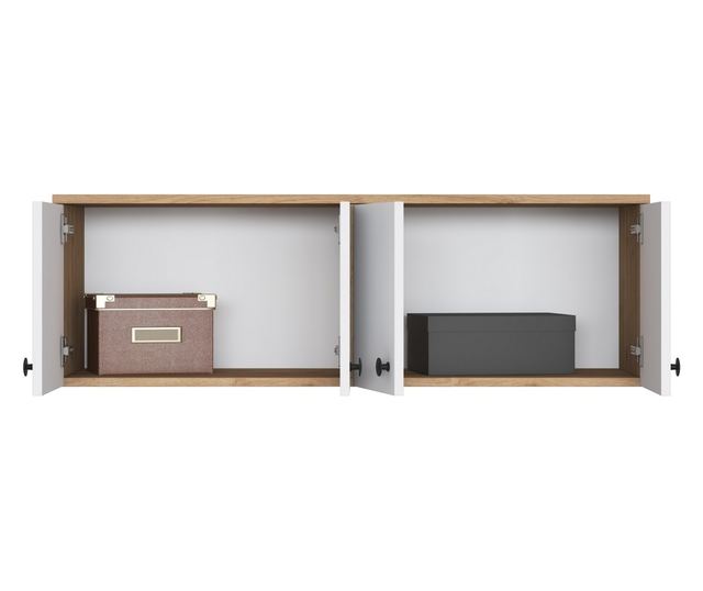 Stenska omarica 395, Oreh, Bela