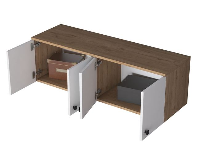 Stenska omarica 395, Oreh, Bela