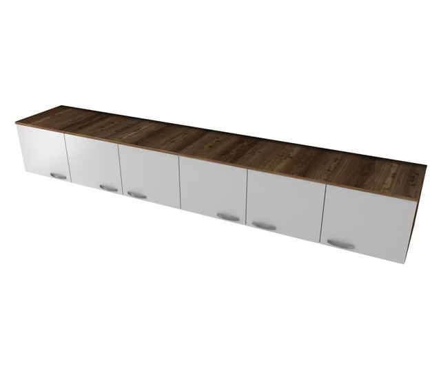 Stenska omara 548, oreh, bela