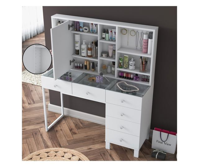 Toaletna mizica 401, bela