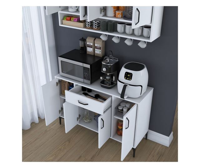 Kavna polica 907, bela