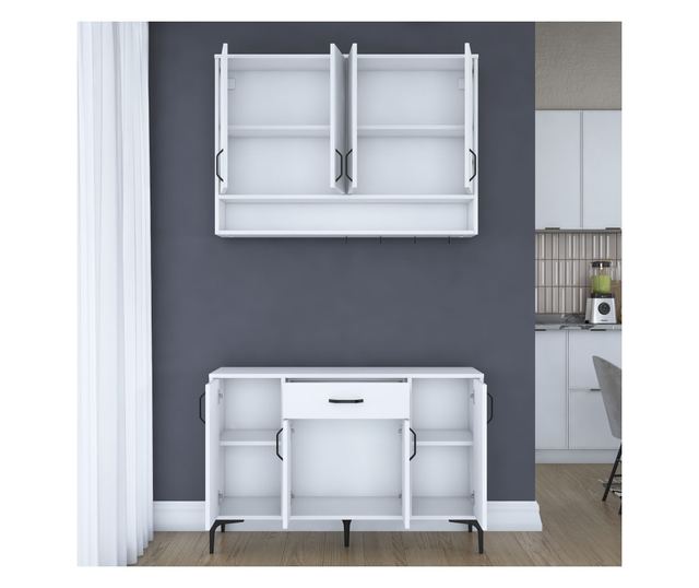 Kavna polica 907, bela