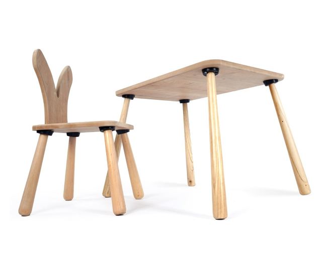 Otroški komplet mizice in stolov 976, hrast