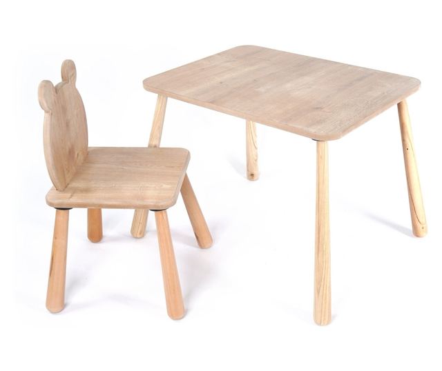 Otroški komplet mizice 003, hrast