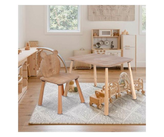 Otroški komplet mizice 003, hrast