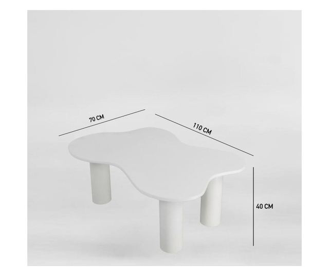 Kavna miza 551, bela