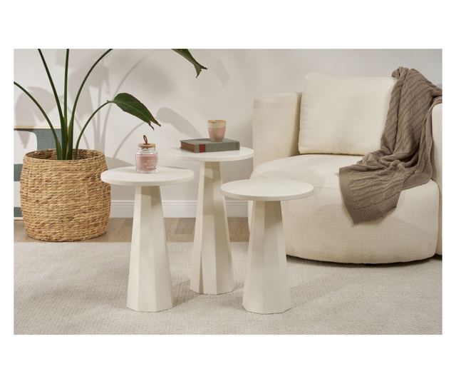 Set stranskih miz 531, bela