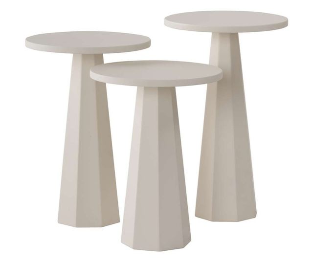 Set stranskih miz 531, bela