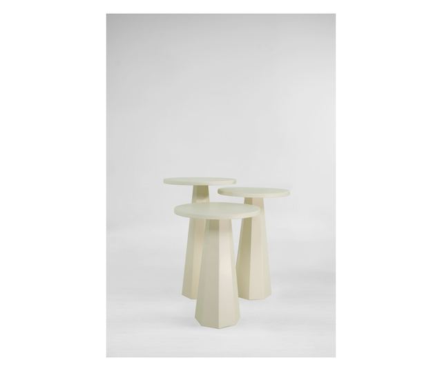 Set stranskih miz 537, krem