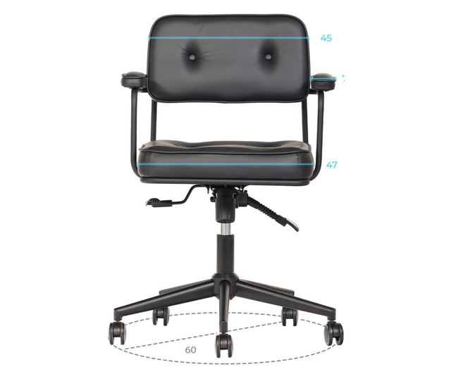 Pisarniški stol 984, črn