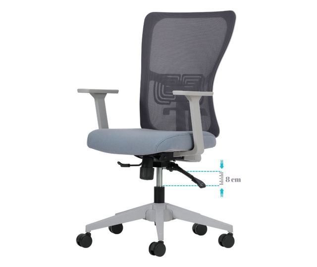 Pisarniški stol (2 kosa) 816, siv