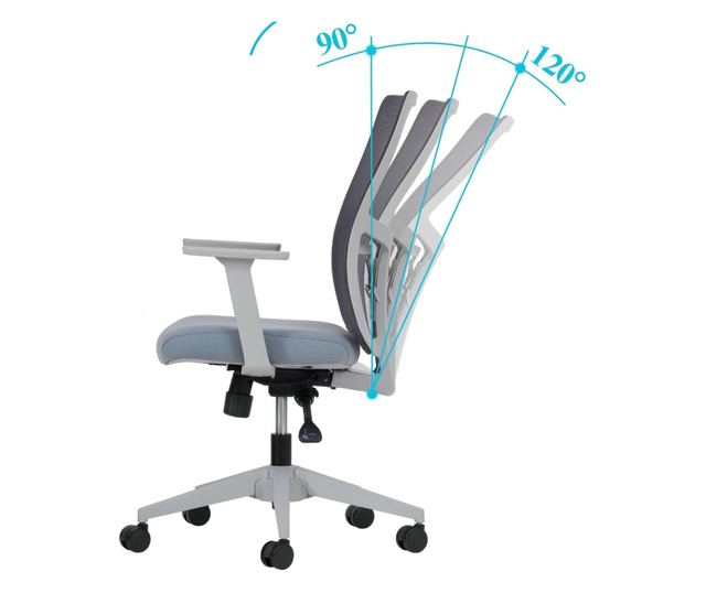 Pisarniški stol (2 kosa) 816, siv