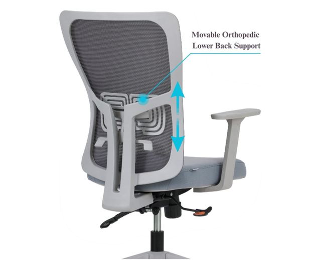 Pisarniški stol (2 kosa) 816, siv