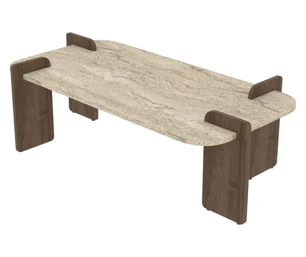 Kavna Miza 620, Travertin, Oreh - 5