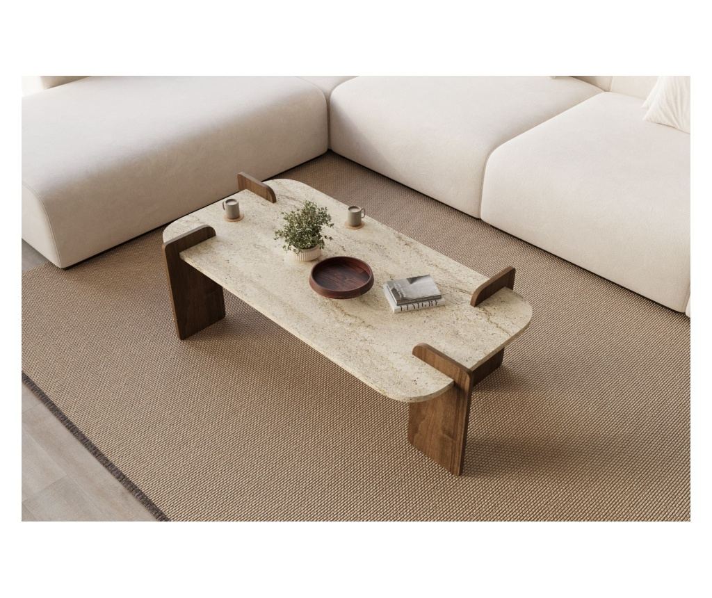 Kavna Miza 620, Travertin, Oreh - 3