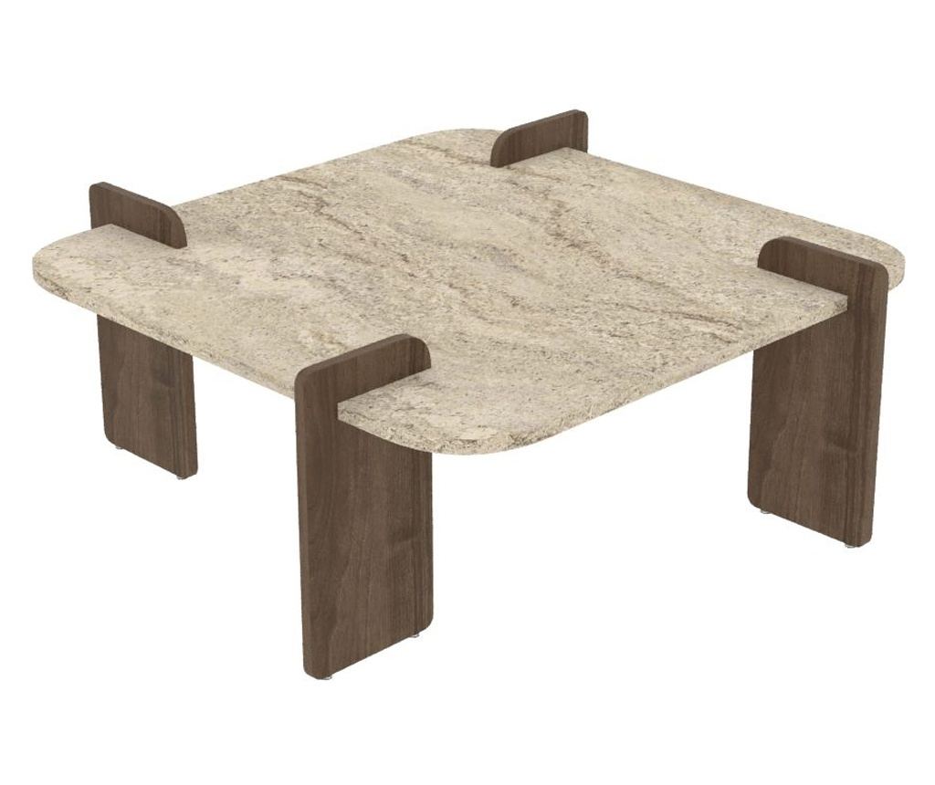 Kavna mizica 583, Travertin, Oreh - 6