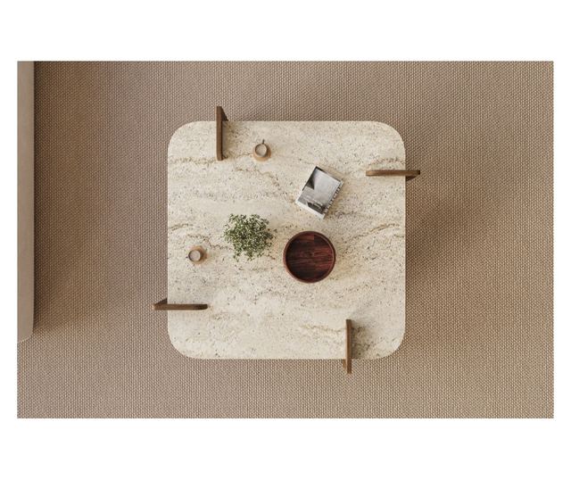 Kavna mizica 583, Travertin, Oreh