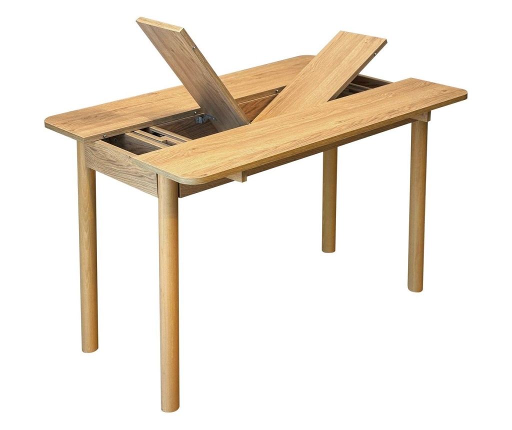 Extendable Dining Table & Chairs Set (4 Pieces) 522, Oak, Soho Grey - 11