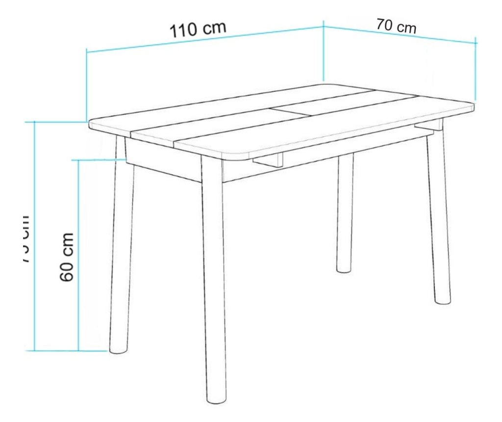 Extendable Dining Table & Chairs Set (4 Pieces) 522, Oak, Soho Grey - 19