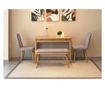 Extendable Dining Table & Chairs Set (4 Pieces) 522, Oak, Soho Grey thumbnail 3