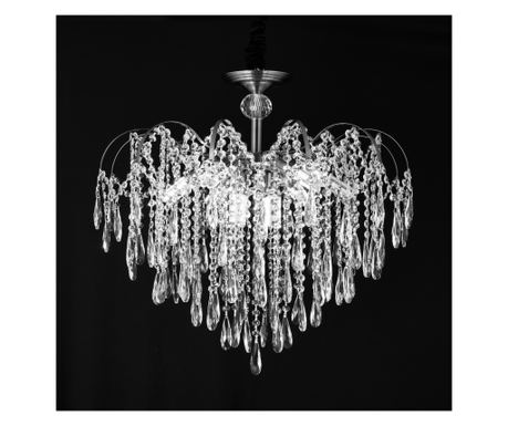 Kristálycsillár CC9324/5CH, 5x E14, 49cm átmérő, króm