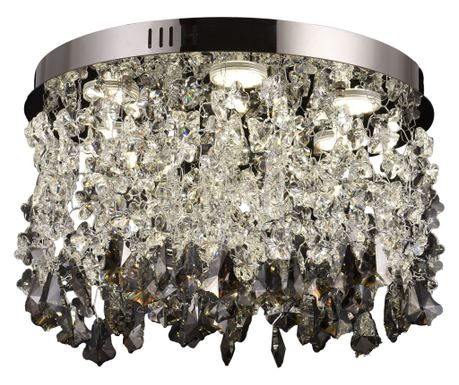 LED Kristály Csillár LLC212/400BU Kerek, 22W, Hideg/Meleg/Semleges Fény, Kristályok, Fényes Króm