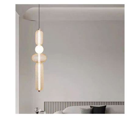 LM551/4GD Arany LED Függőlámpa, 24W, Állítható Magasság, 3 Fény Szín