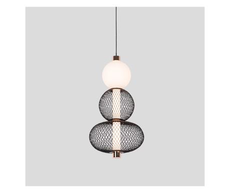 Lustra LED Függőlámpa LM550/3BK, 12W, 3000/4000/6000K Fény, Fekete