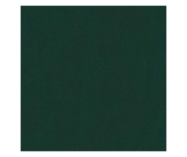 LED Табла за легло, Тъмнозелено, 160x5x118/128 см, Кадифе