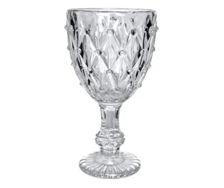 Set 6 Pahare din Sticlă cu Picior Decorativ – Model Vintage Elegant, Capacitate 200ml, Ideal pentru Lichior și Aperitive – ABYZ™