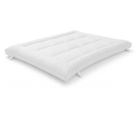 The White Stone Topper | Prošívaná matrace 800 g/m² s kuličkovou výplní | Prodyšné mikrovlákno | Extra pohodlí a objem