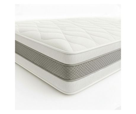 Bijeli Kameni Ortopedski Madrac od Memorijske Pjene H20 cm | Zone Udobnosti | Prozračni 3D Zrak | Antialergijski i Protiv Grinja