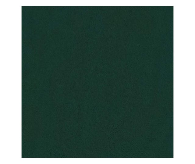 LED Табла за легло, Тъмнозелено, 180x5x118/128 см, Кадифе