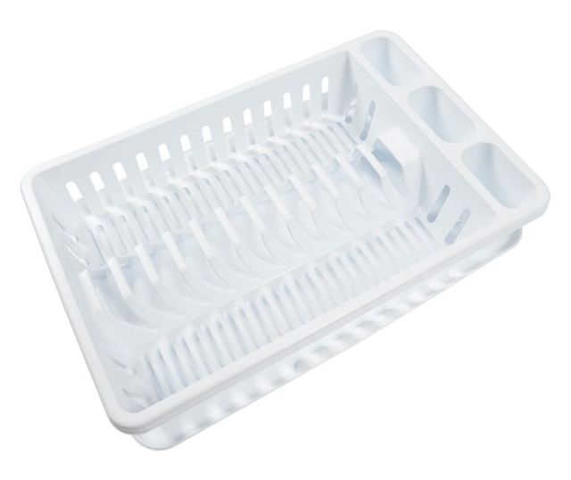 Сушилник Romtatay за съдове, с тава размер 42x27x8.5 см