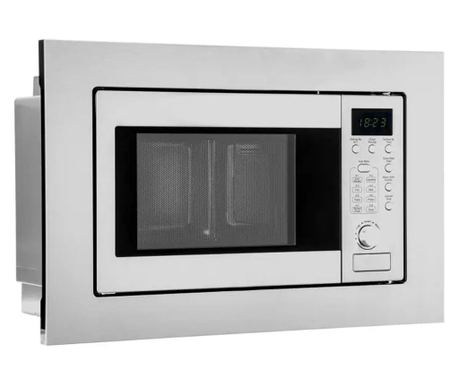 Cuptor cu microunde incorporabil, 20 litri, Bomann, inox