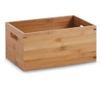 Tároló doboz Zeller, bambusz, 30x40x14 cm, barna