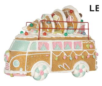 Karácsonyi Dekoráció Fém Autó, Többszínű LED, 31x12x23 cm