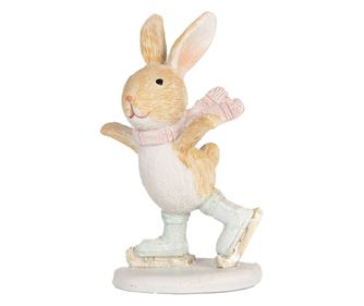 Rusztikus Többszínű Poli-gyanta Karácsonyi Figura, 6x5x10 cm