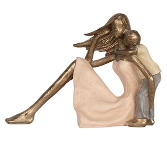 Figurina Femeie si Copilas polirasina multicolora 23x9x16 cm