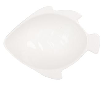 Bela keramična skleda 12x9x4 cm / 75 ml