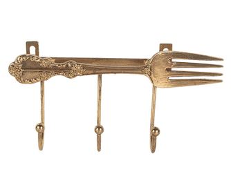 Arany Fém Fali Kampó 18x4x9 cm