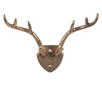 Ren Arany Fém Falhorog 17x8x12 cm