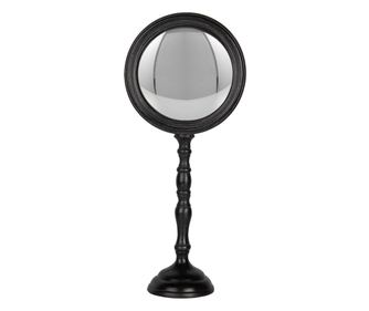 Črno polyrattansko namizno ogledalo 17x10x39 cm
