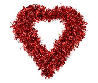 Božični okrasek Rdeče srce 40x40x4 cm