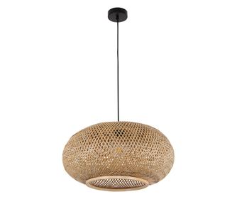 JAKARTA, Závěsné svítidlo, Boho styl, 1x E27, Bambus, Ø: 50 cm