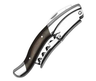 Професионален тирбушон Legnoart, Ghemme, изработен от висококачествено дърво Pakka и неръждаема стомана с огледално покритие, ре